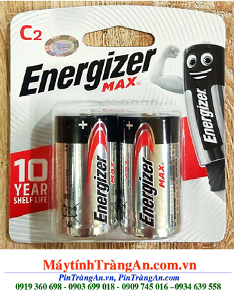 Energizer E93-BP2, Pin C 1.5v Alkaline Energizer Max E93-BP2 chính hãng (vỉ 2viên)